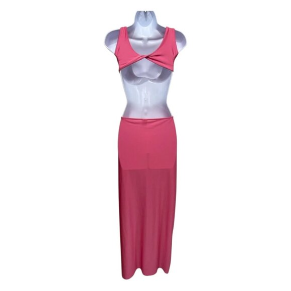 Baobab Ribera Cut-Out Maxi Dress Flamingo Size XS - Picture 13 of 13